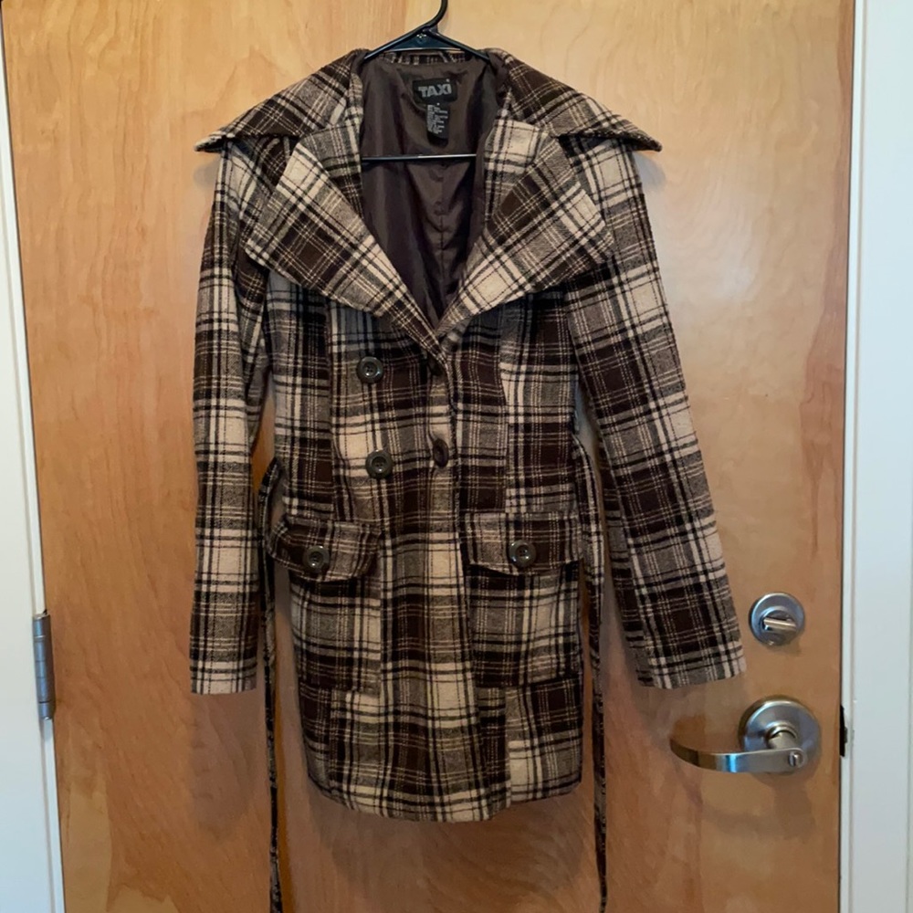 Women’s Plaid Trench Coat